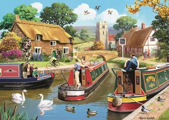 RAVENSBURGER Puzzle Poklidná plavba 1000 dílků