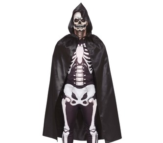 Fiestas Guirca Plášť s kapucí černý 120 cm