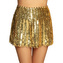Boland Zlatá flitrová minisukně velikost M