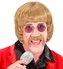 Widmann Pánská krátká blond paruka s knírem a brýlemi