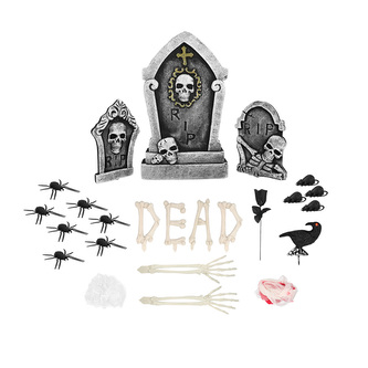Boland Sada dekorací na Halloween s náhrobkem
