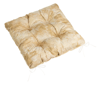 Sedák Adéla prošívaný - Hnědá - 40x40 cm