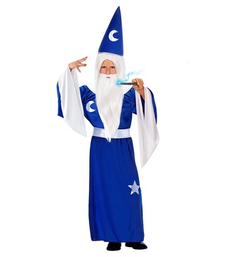 Widmann Dětský kostým čaroděj velikost 128 cm