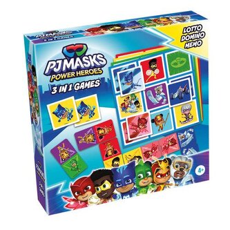 Pidżamersi. Gra 3w1 Lotto-Domino-Memo