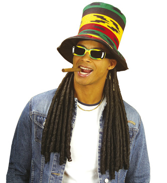 Widmann Klobouk Rasta s černými dredy