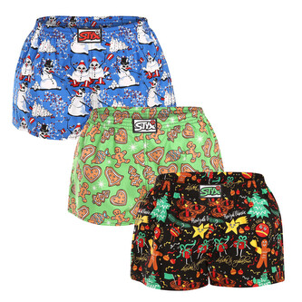 3PACK dámské trenky Styx art klasická guma vícebarevné (3K17134) M