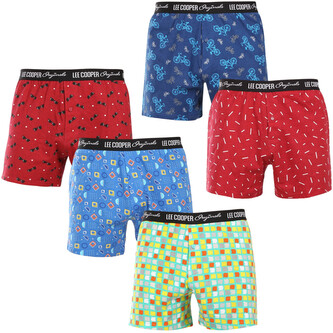 5PACK pánské trenky Lee Cooper vícebarevné (5xPO38811/2) M