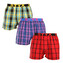 3PACK pánské trenky Styx sportovní guma vícebarevné (3B103133) XXL