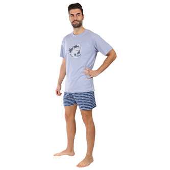 Pánské pyžamo Gino vícebarevné (79170-LBMMGM) S