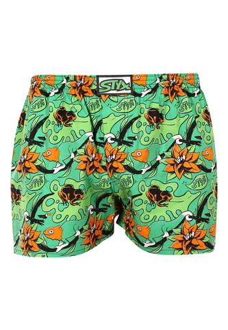 Pánské trenky Styx art klasická guma nadrozměr tropic (E1557) 3XL