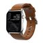 Nomad Modern Band - english tan leather, silver hardware - AW 46mm/49mm