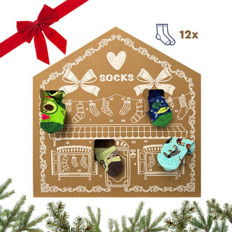 Adventní kalendář 12x dětské ponožky Dedoles (24DXV2) 23/26
