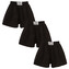 3PACK dětské trenky Styx klasická guma černé (3J0960) 12-14 let