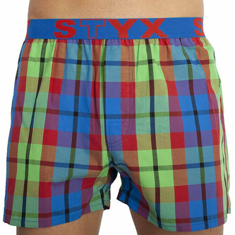 Pánské trenky Styx sportovní guma vícebarevné (B827) XL