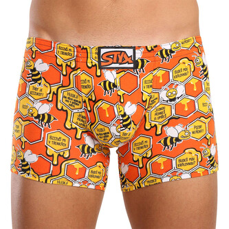 Pánské boxerky Styx long art klasická guma včelky (F1654) XL