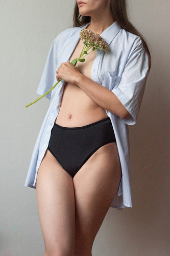 Menstruační kalhotky Meracus Hi Cut Black Standard (MEMS032) S