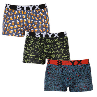 3PACK pánské boxerky Styx art sportovní guma vícebarevné (3G12672) M 3PACK pánské boxerky Styx art sportovní guma vícebarevné (3G12672) M
