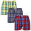 3PACK pánské trenky Styx klasická guma vícebarevné (3A0972) M