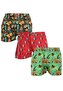 3PACK pánské trenky Styx art klasická guma vícebarevné (3A14879) L