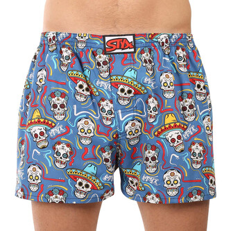 Pánské trenky Styx art klasická guma nadrozměr lebky (E1856) 4XL