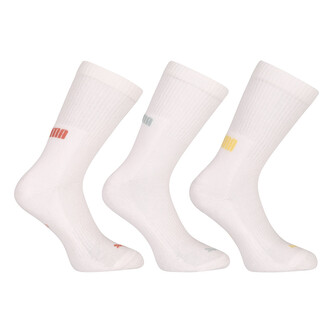 3PACK ponožky Puma vysoké bílé (701222067 014) S