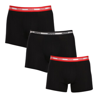 3PACK pánské boxerky HUGO černé (50520475 962) XL 3PACK pánské boxerky HUGO černé (50520475 962) XL