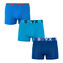 3PACK pánské boxerky Styx sportovní guma modré (G9676869) L