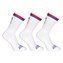 3PACK ponožky Styx vysoké bílé trikolóra (3HV10111) XL