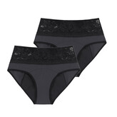 2PACK Menstruační kalhotky Dorina Eco Moon Lace Midi (DOR052) M