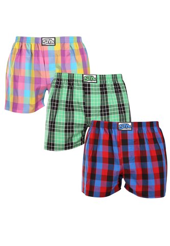 3PACK pánské trenky Styx klasická guma vícebarevné (3A102729) XXL