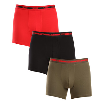 3PACK pánské boxerky HUGO vícebarevné (50520475 971) XL