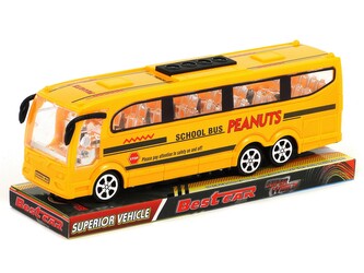 Autobus na setrvačník; 26x10x7,5cm, PVC