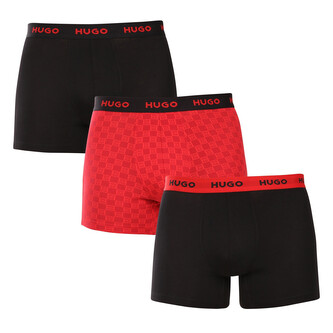 3PACK pánské boxerky HUGO vícebarevné (50532559 966) L