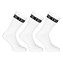 3PACK ponožky Pietro Filipi sportovní vysoké bílé (3POB1) XL