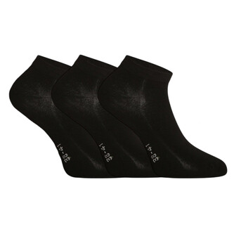 3PACK ponožky Gino bambusové černé (82005) XL