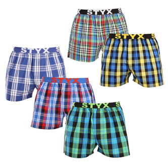5PACK pánské trenky Styx sportovní guma vícebarevné (5B103640) XXL 5PACK pánské trenky Styx sportovní guma vícebarevné (5B103640) XXL