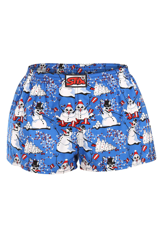 Dámské trenky Styx art klasická guma Vánoce sněhuláci (K1751) XL