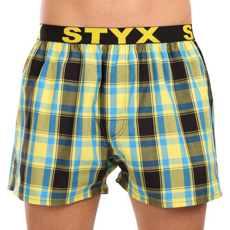 Pánské trenky Styx sportovní guma vícebarevné (B1033) XL
