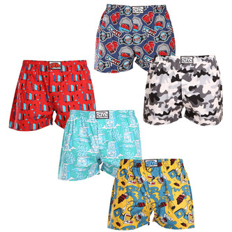 5PACK pánské trenky Styx art klasická guma vícebarevné (5A1476790) XXL