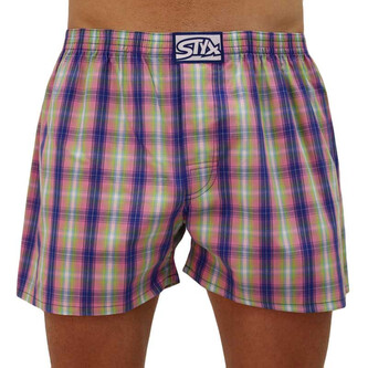 Pánské trenky Styx klasická guma vícebarevné (A108)  XL