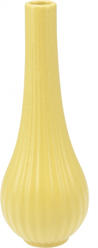 Vysoká porcelánová váza 20 cm žlutá