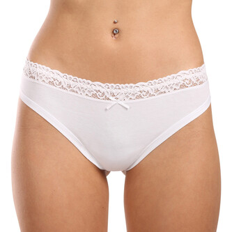 Dámská tanga Lovelygirl bílá (8307-white) M