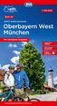 ADFC-Radtourenkarte 26 Oberbayern West München 1:150.000, reiß- und wetterfest, E-Bike geeignet, GPS-Tracks Download, mit Kilome