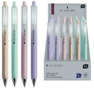 Długopis automat Light Academy pastel nieb (24szt)