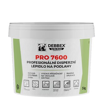 Profesionální disperzní lepidlo na podlahy PRO 7600 14 kg kbelík světle béžová