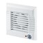 Ventilátor se žaluzií a doběhem (VŽD) Ø 100 mm bílá