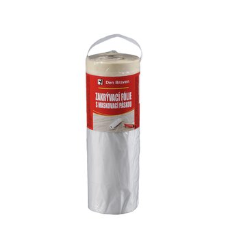 Zakrývací fólie s maskovací páskou 15 mm × 55 cm, délka 33 m 33 m transparentní