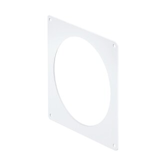 Příruba nástěnná kulatá Ø 125 mm bílá