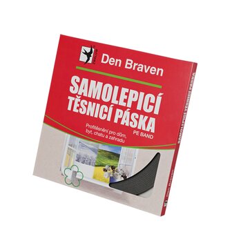 Samolepicí těsnicí páska do oken a dveří 9 mm × 2 mm, délka 20 m 20 m šedá