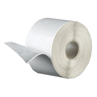 Pás FLEECEBAND (butylový pás s textilií) 115 mm × 1 mm, délka 25 m 25 m bílá textilie